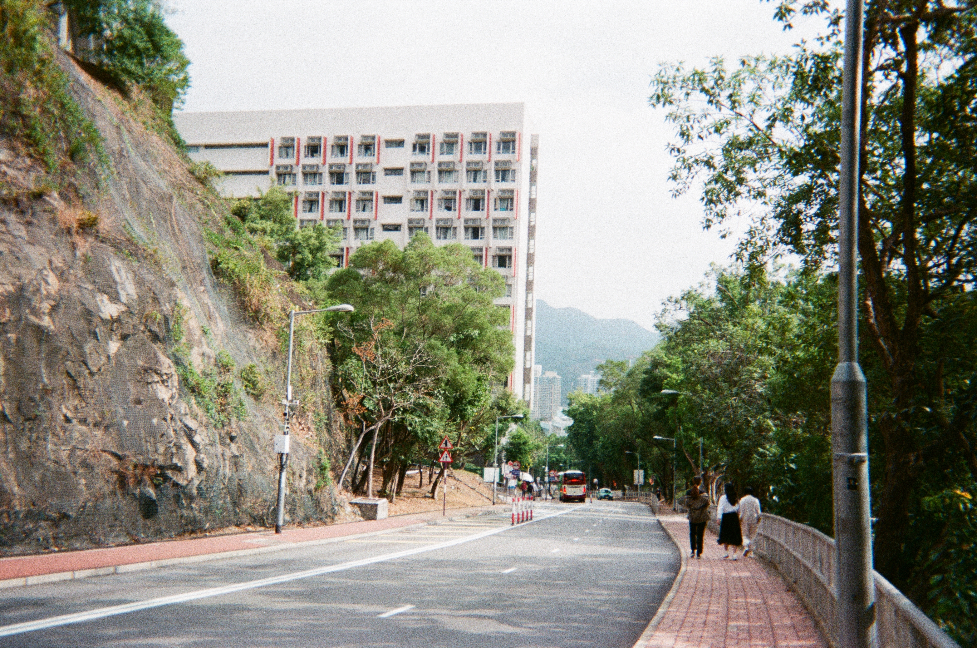 The slope to Number 2 bridge, CUHK, Hong Kong.