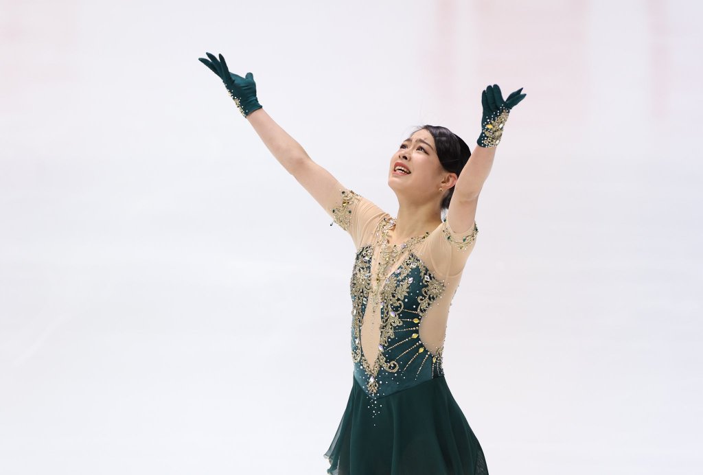 Yuhana Yokoi skated to her free program in the 2022-23 All-Japan Figure Skating Championships.